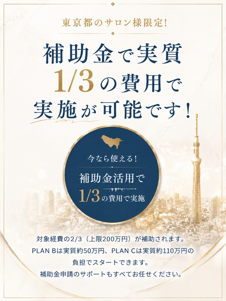 東京都のサロン向け補助金活用で実質負担を抑えた導入について