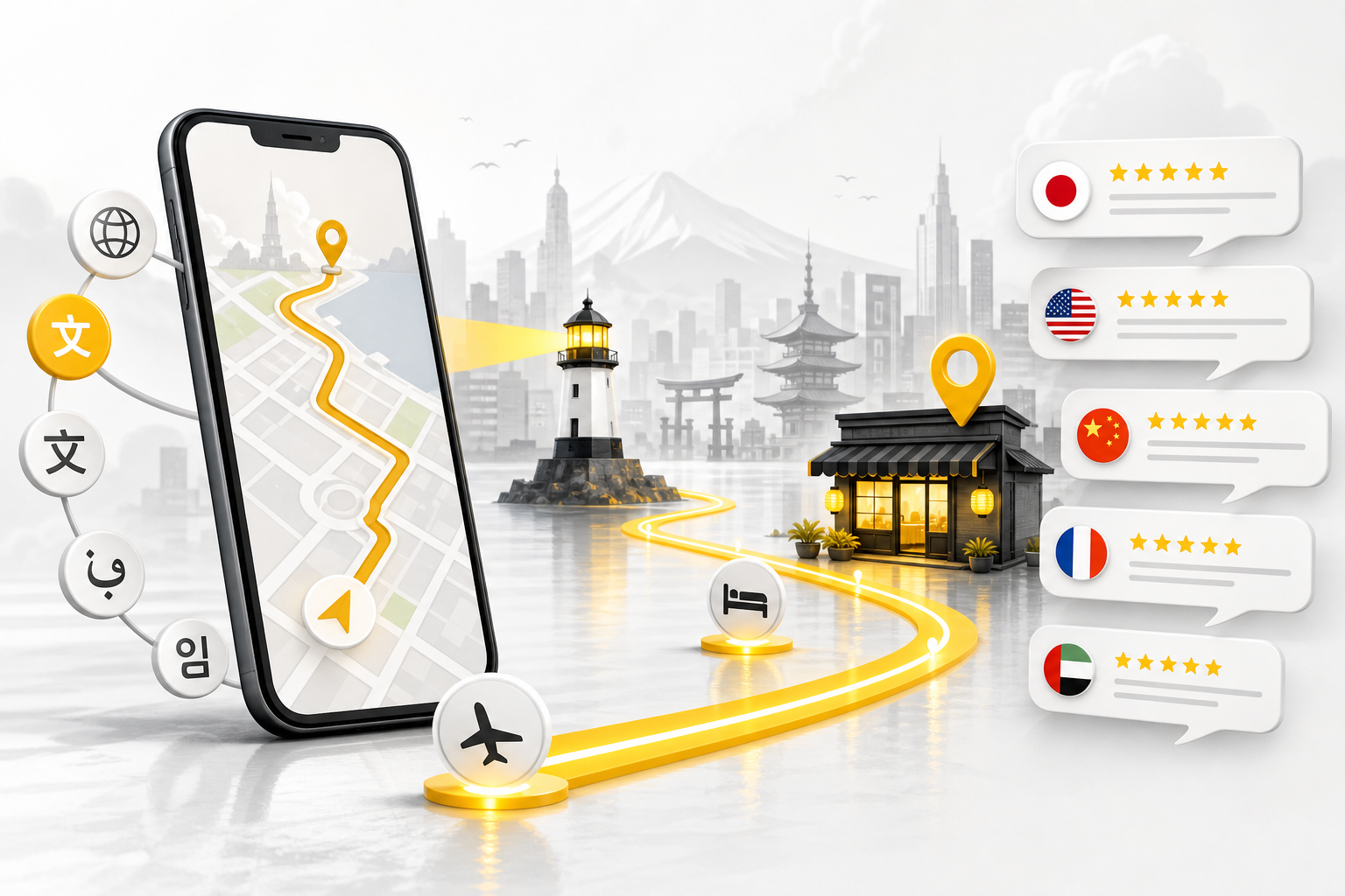 インバウンド対応MEO（多言語GBP）イメージ